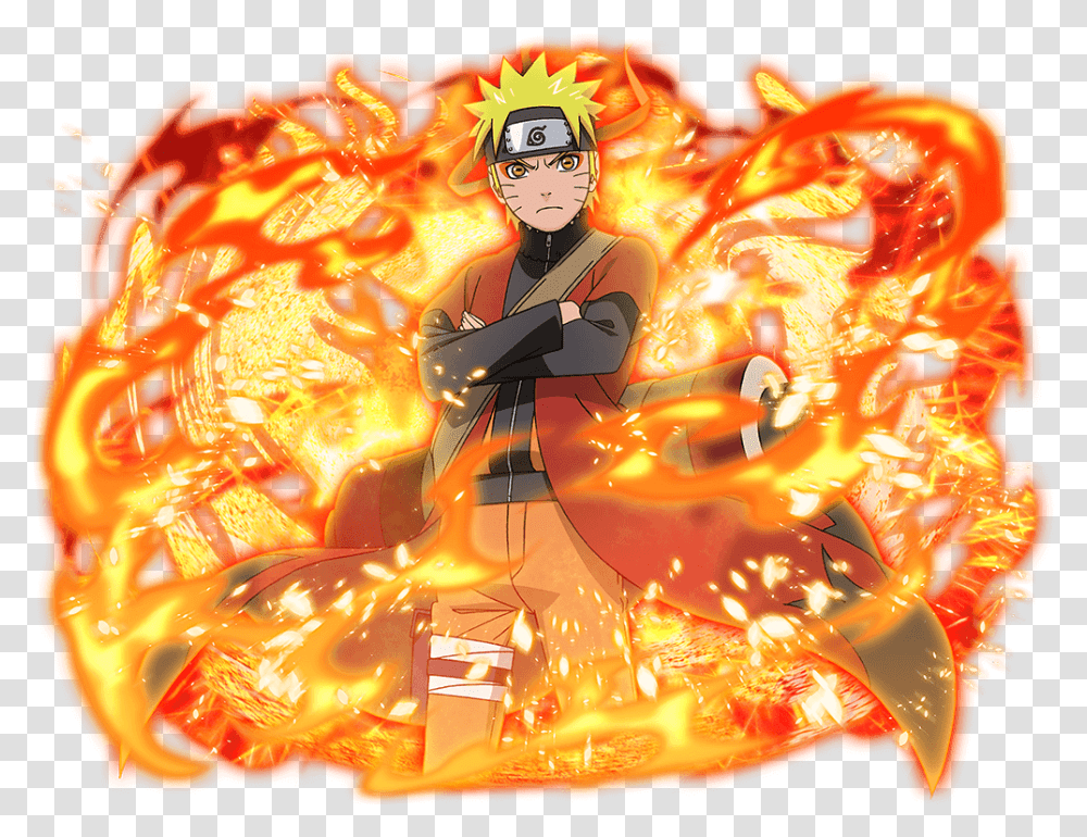 Naruto Sage Mode Blazing, Nature, Mountain, Outdoors, Fire Transparent Png