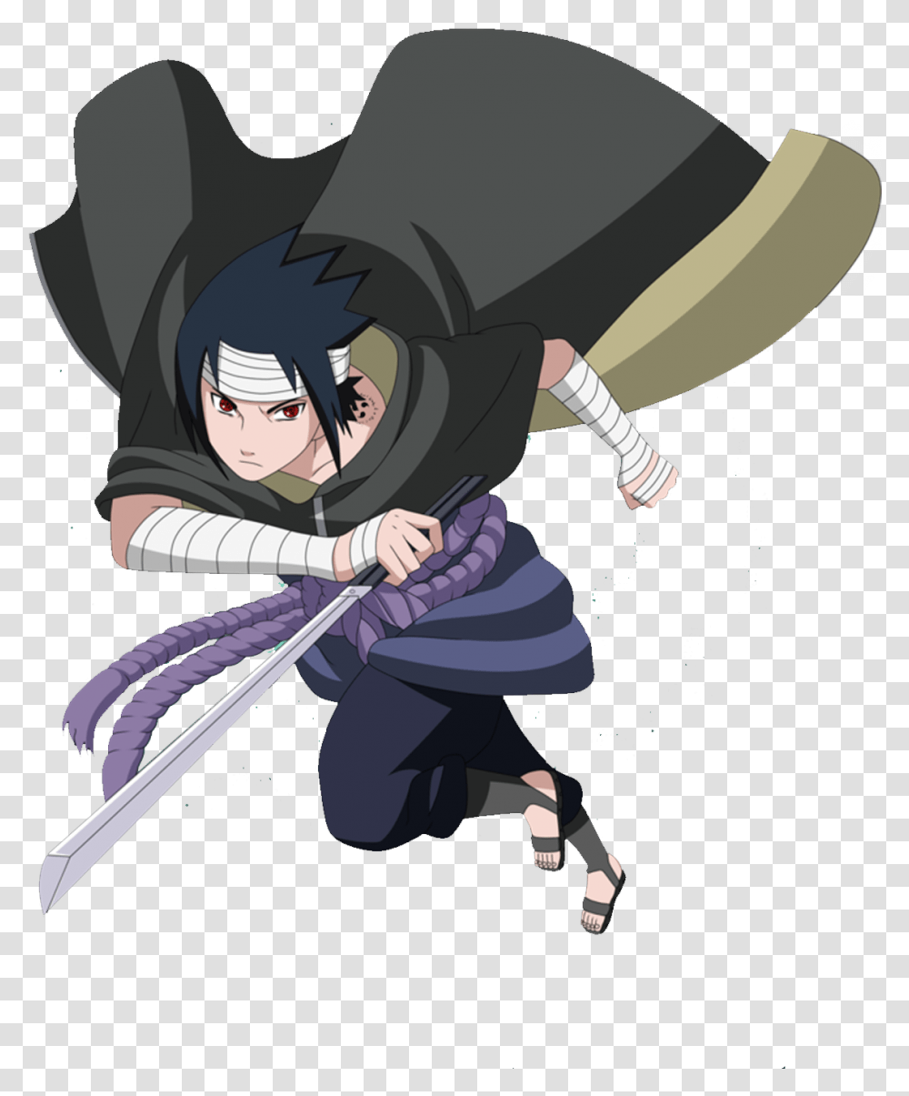 Naruto Sasuke Hebi Black Outfit, Ninja, Person, Human, Performer Transparent Png