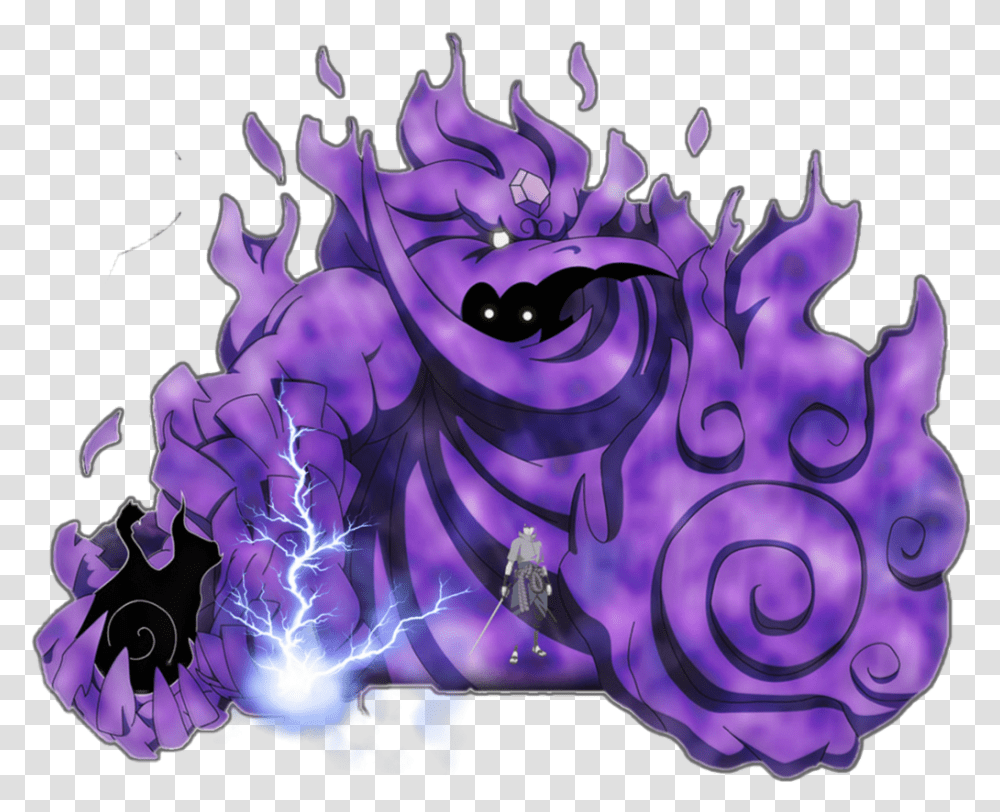 Naruto Sasukeuchiha Anime Susanoo Sharingan Sasuke Uchiha Susanoo, Graphics, Art, Purple, Floral Design Transparent Png