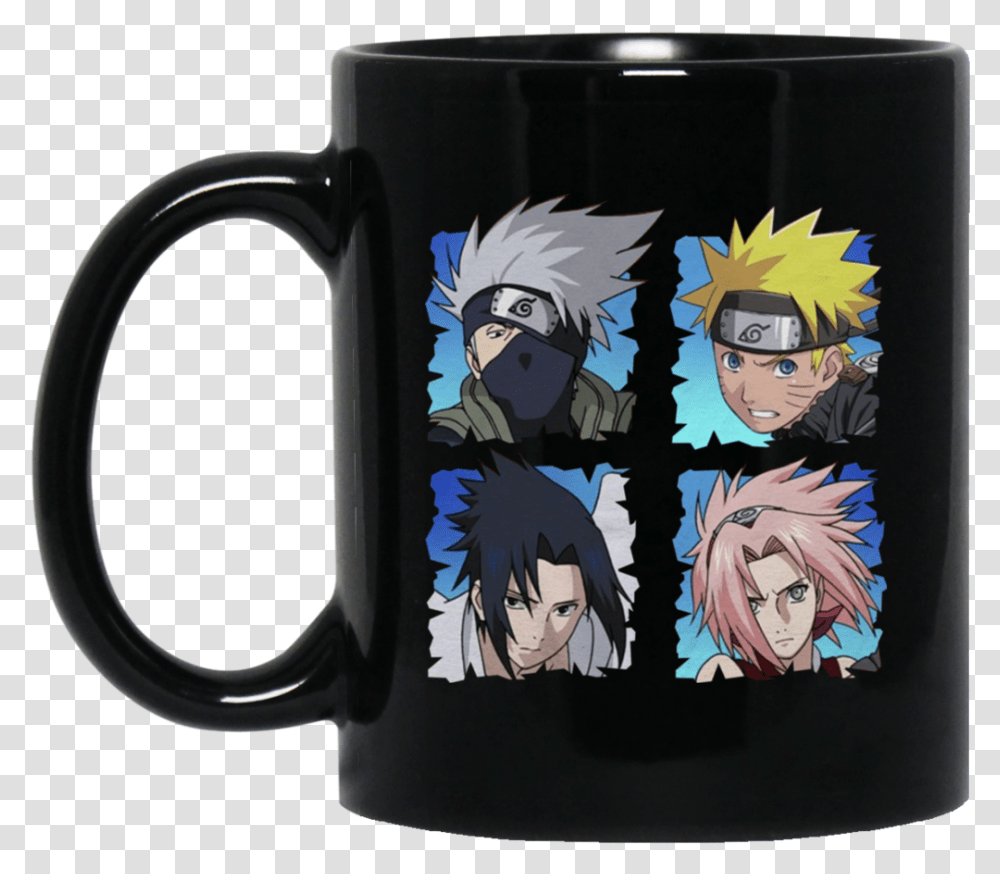 Naruto Shippuden 4 Heads Black Mugs Bm11oz 11 Oz K Pop Mugs, Coffee Cup, Person, Human Transparent Png