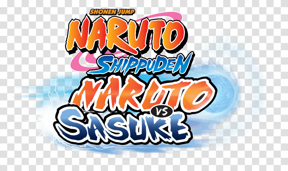 Naruto Shippuden Naruto Vs Sasuke Logo, Label, Leisure Activities, Poster Transparent Png
