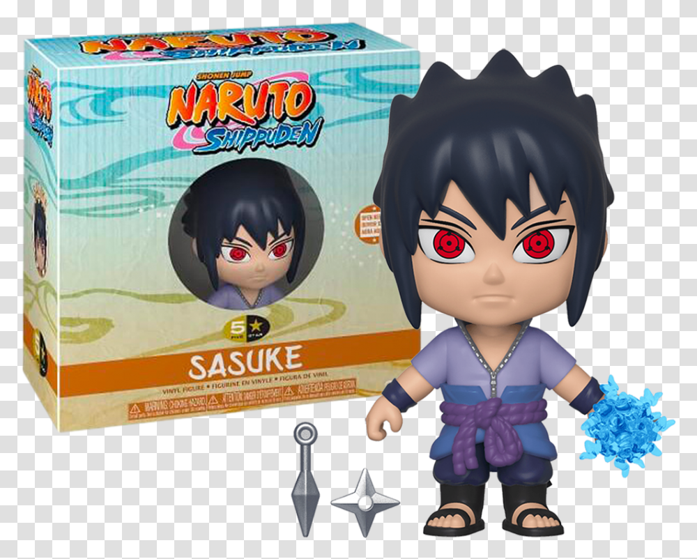 Naruto Shippuden - Sasuke 5 Star Vinyl Figure Funko 5 Star Naruto, Person, Human, Toy, People Transparent Png