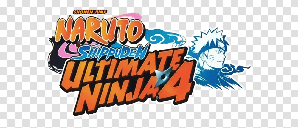 Naruto Shippuden Ultimate Ninja 4 Logo Cartoon, Text, Clothing, Label, Word Transparent Png