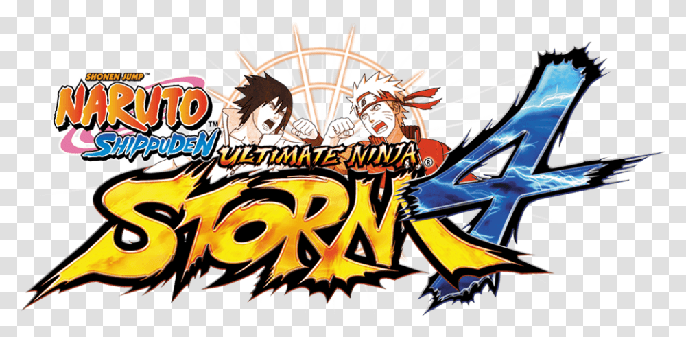Naruto Shippuden Ultimate Ninja Storm 4 Logo, Amusement Park, Theme Park, Graffiti Transparent Png