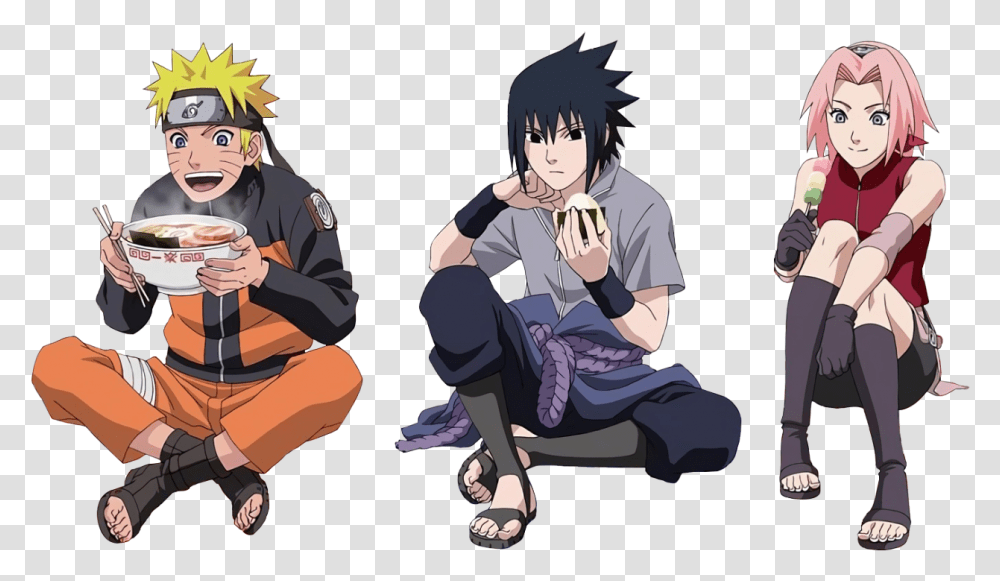 Naruto Team 7 Naruto Sasuke Sakura Sasuke, Manga, Comics, Book, Person Transparent Png