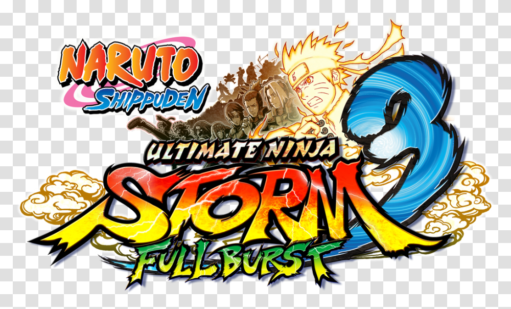 Naruto Ultimate Ninja Storm 3 Full Burst Logo Transparent Png