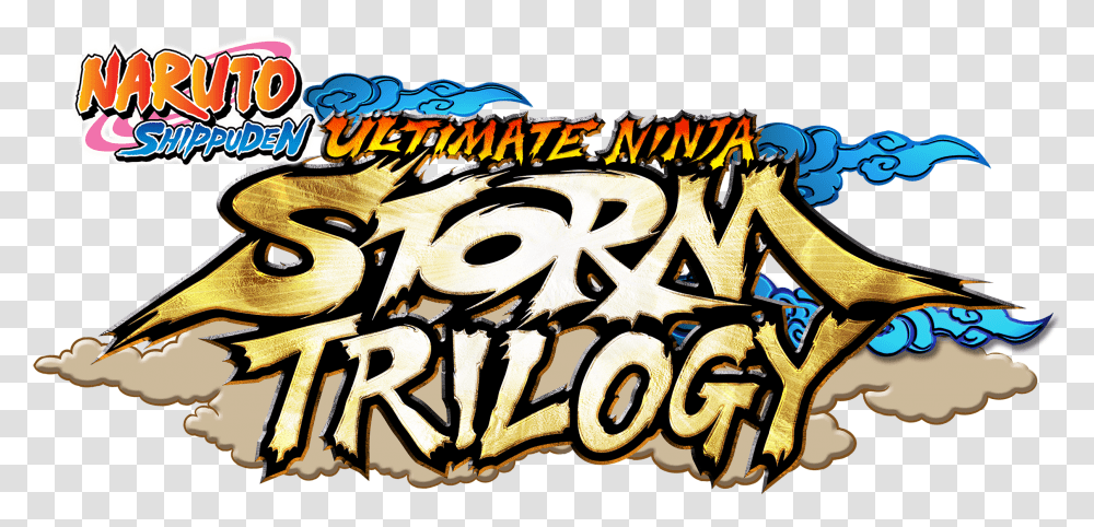 Naruto Ultimate Ninja Storm Trilogy Logo, Graffiti, Mural, Painting Transparent Png