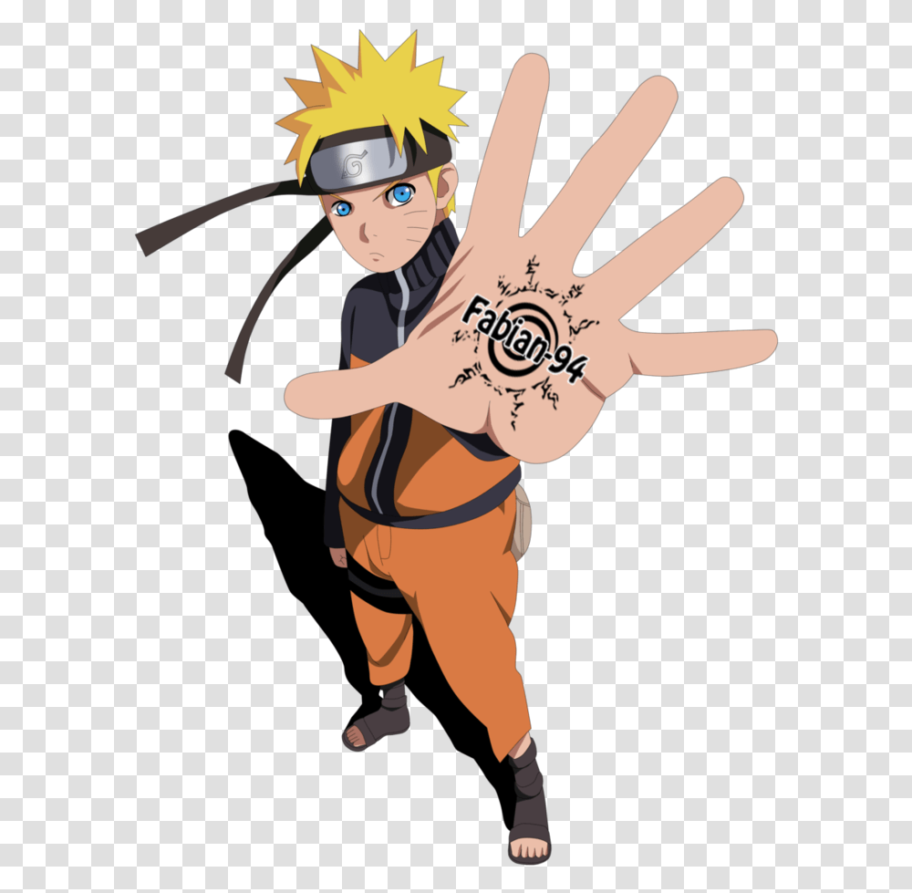 Naruto Uzumaki By Fabiansm Vector Background Naruto, Skin, Person, Human, Tattoo Transparent Png