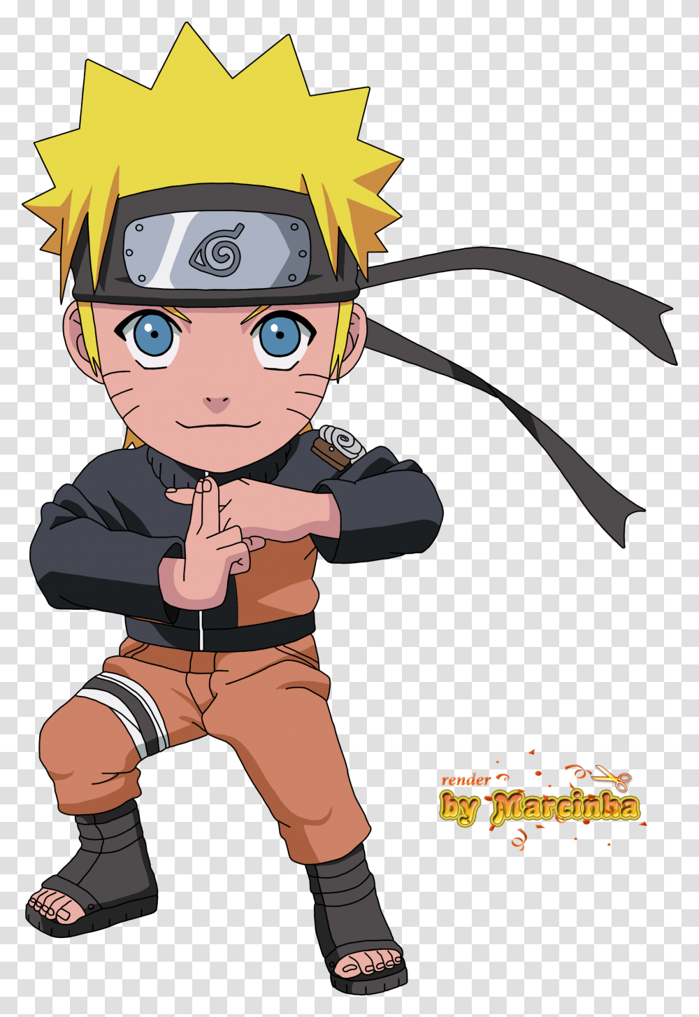 Naruto Uzumaki Chibi Chibi Naruto, Person, Outdoors, Ninja, Face Transparent Png