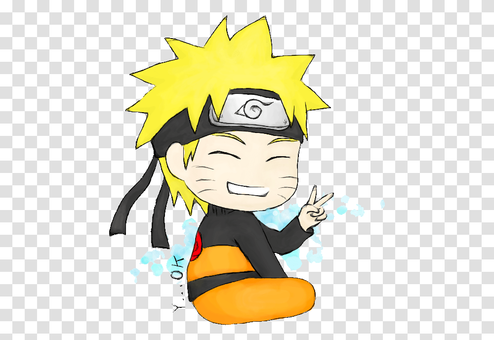 Naruto Uzumaki Chibi Head By The Mystifying M Little Naruto Hd, Person, Outdoors Transparent Png