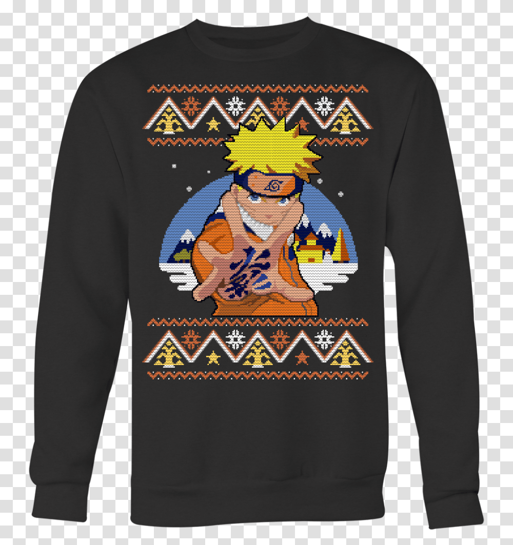 Naruto Uzumaki Christmas Sweater Unisex Sweatshirt T Can T Believe You Doubted Me, Sleeve, Clothing, Apparel, Long Sleeve Transparent Png
