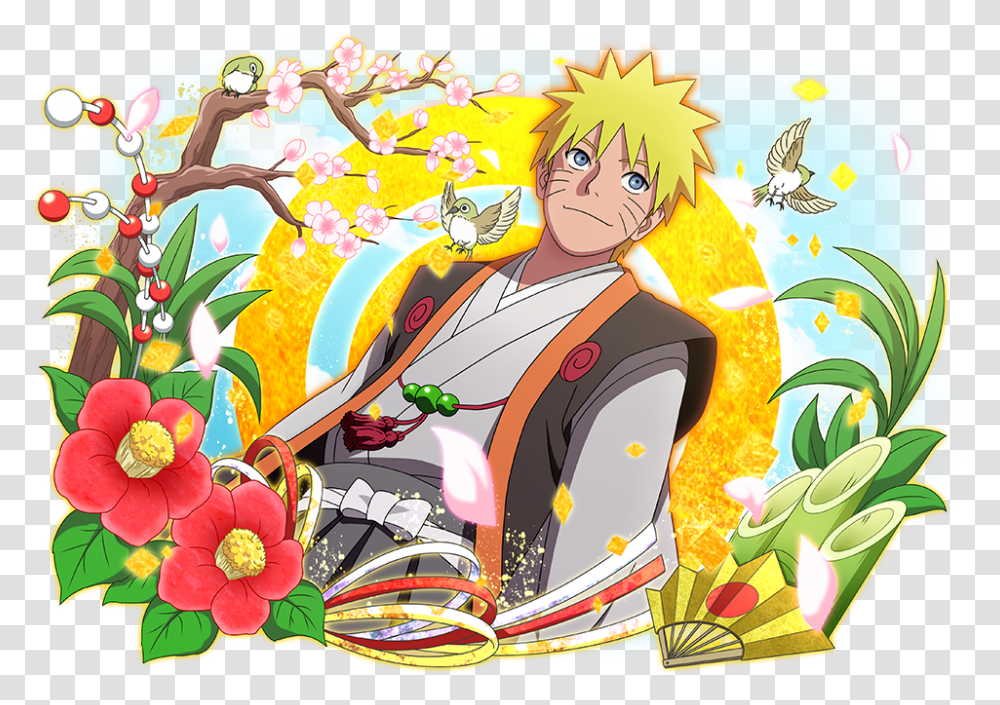 Naruto Uzumaki, Floral Design, Pattern Transparent Png