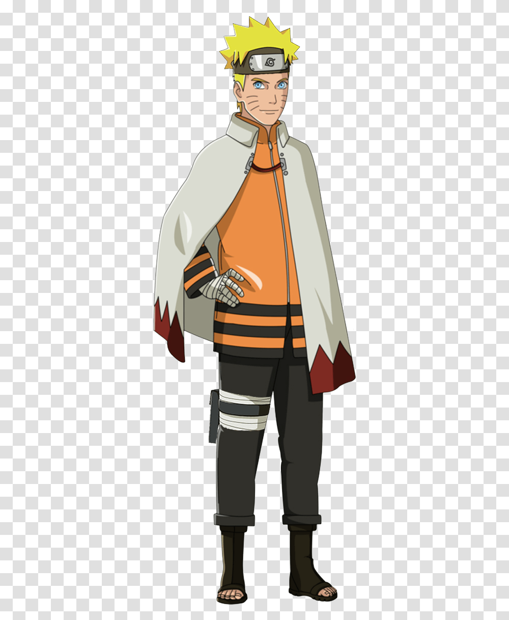 Naruto Uzumaki Hokage, Person, Fashion, Cloak Transparent Png