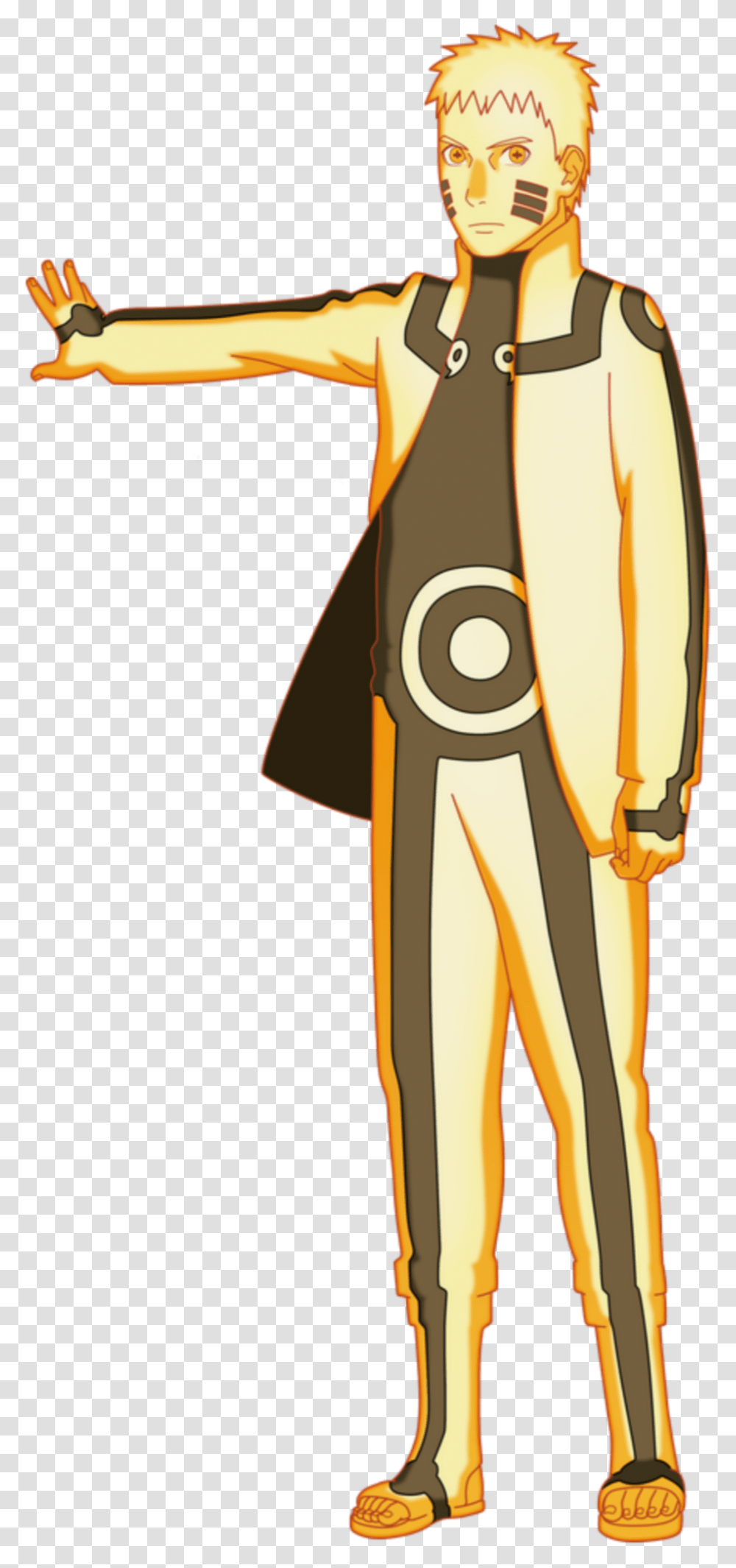 Naruto Uzumaki Kurama Kyubi Chakra Mode Hokage Full Body Naruto Six Paths Sage Mode, Person, Fashion Transparent Png