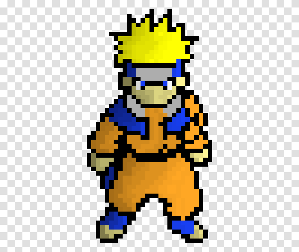 Naruto Uzumaki Pixel Art Pixel Art Naruto, Rug, Pac Man, Super Mario Transparent Png