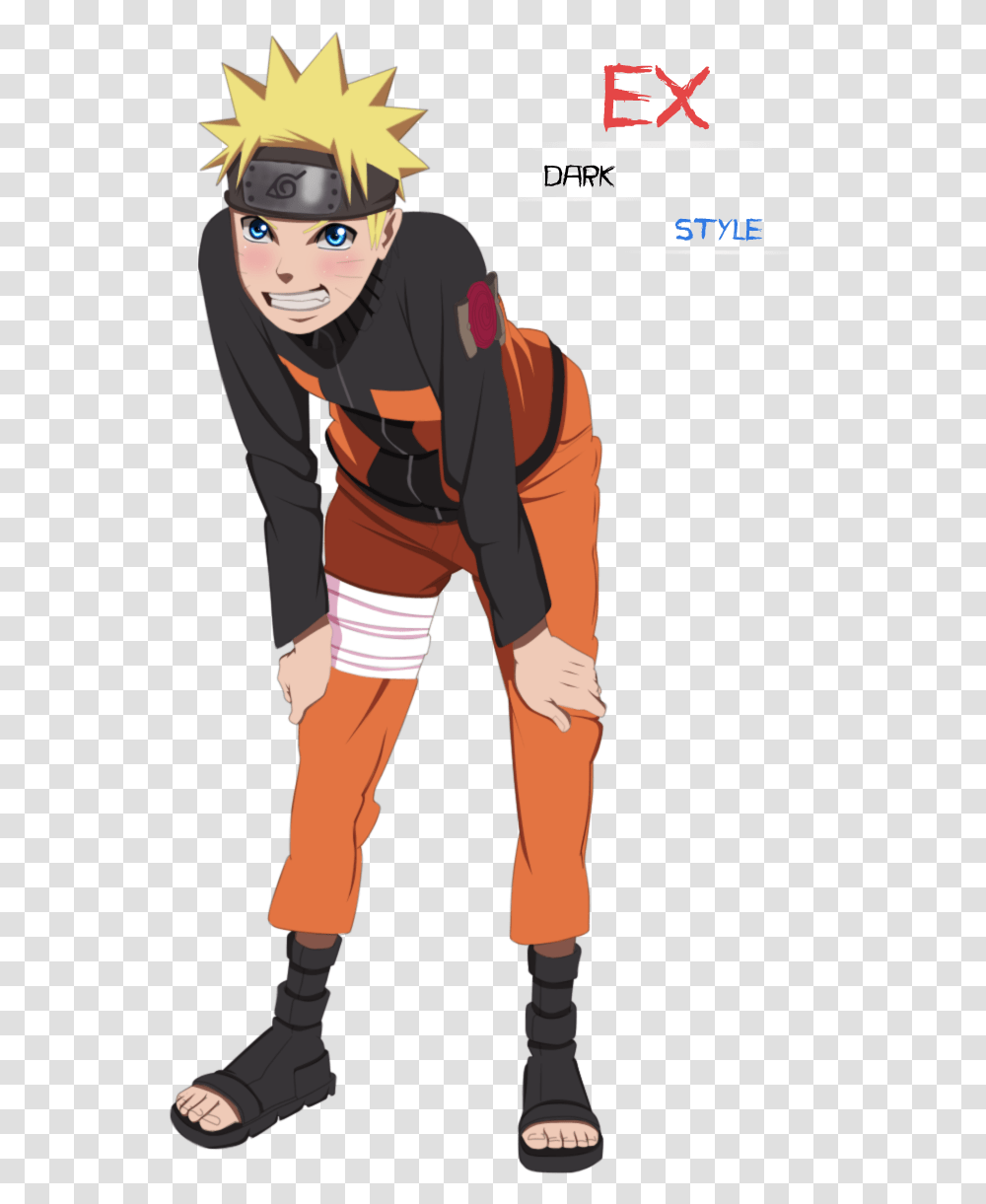 Naruto Uzumaki Render By Exdarkstyle Naruto, Person, Sleeve, Pants Transparent Png