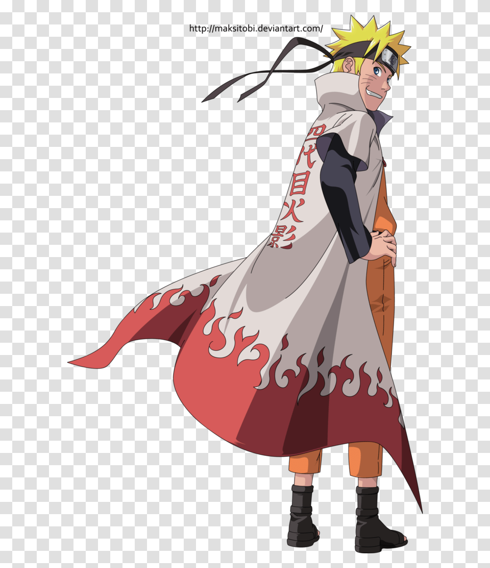 Naruto With Hokage Cape, Fashion, Robe, Performer Transparent Png