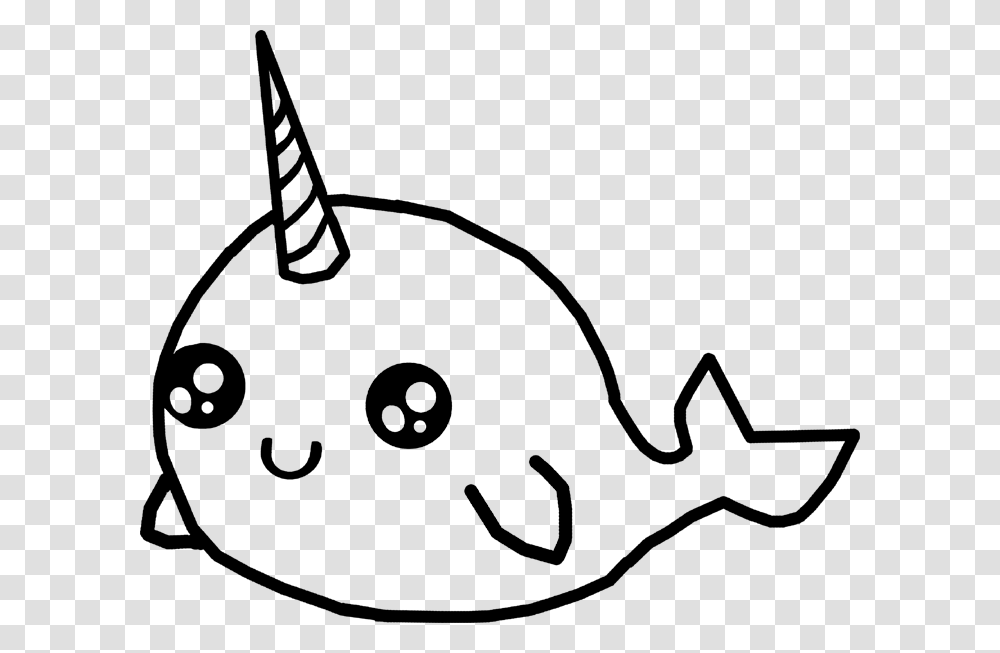 Narwhal Black And White, Alphabet, Flare, Light Transparent Png