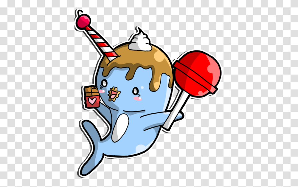 Narwhal Clipart Candy, Food, Lollipop Transparent Png