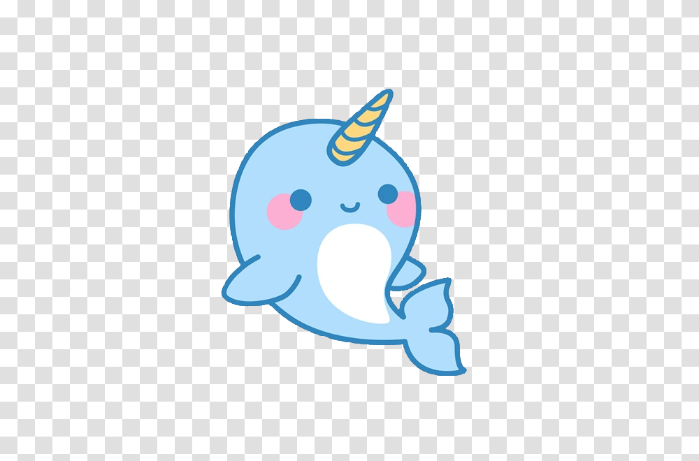 Narwhal Cute Tumblr Aesthetic Sticker Freetoedit Freeto, Sea Life, Animal, Mammal, Whale Transparent Png