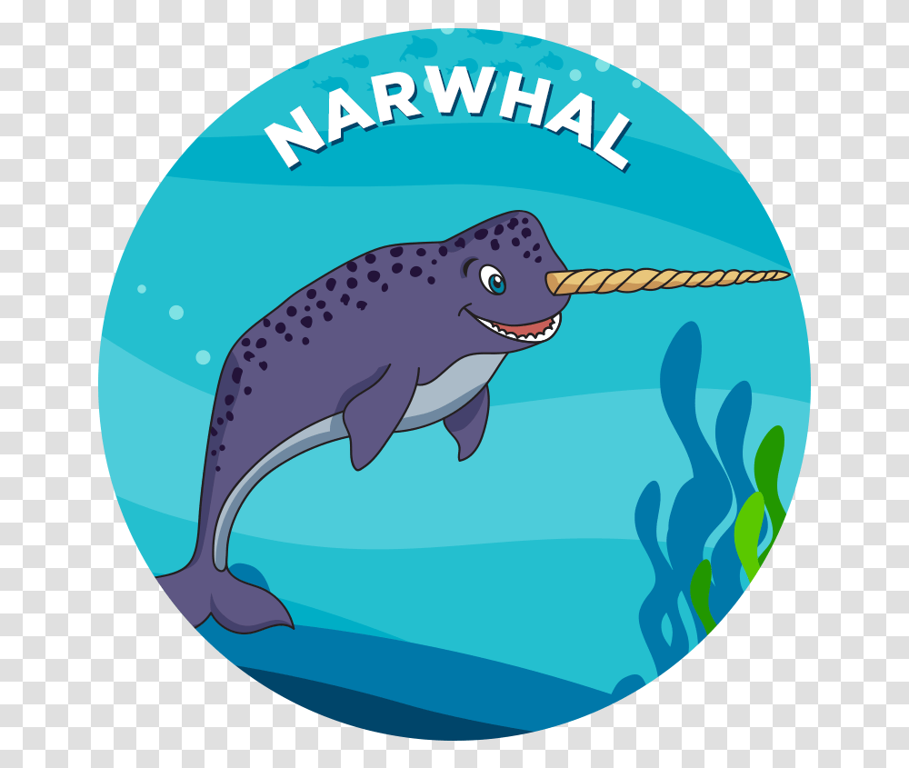 Narwhal Mako Shark Cartoon, Sea Life, Animal, Mammal, Dolphin Transparent Png