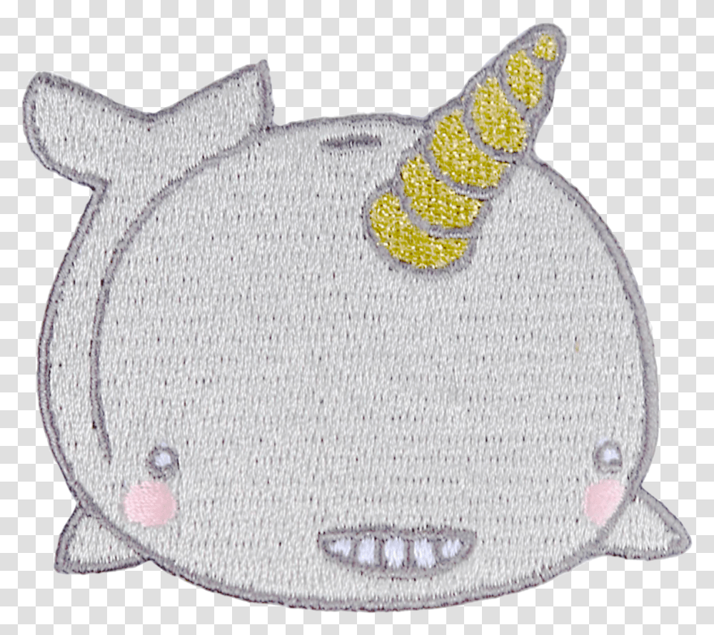 Narwhal Patch Embroidered Patch, Clothing, Sweater, Hat, Pillow Transparent Png