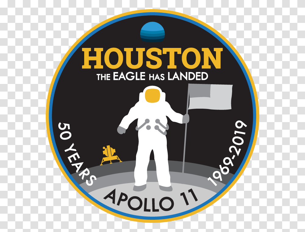 Nasa Apollo 11 50th Anniversary Logo, Person, Human, Astronaut Transparent Png