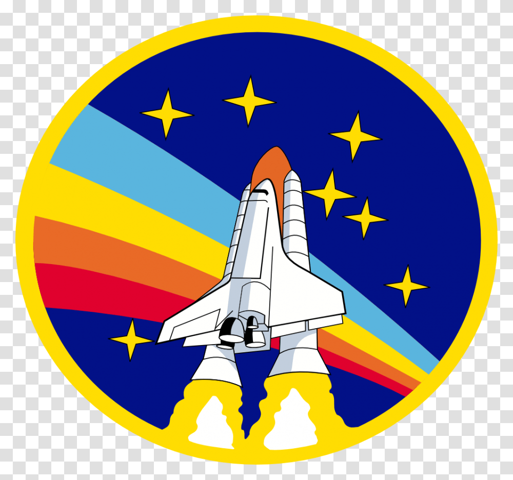 Nasa Logo Space Shuttle Rainbow Patch, Spaceship, Aircraft, Vehicle, Transportation Transparent Png