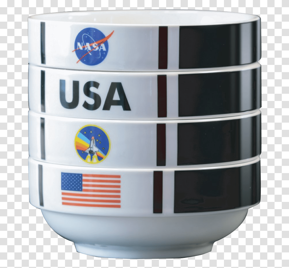 Nasa Shuttle Stackable Bowl Set, Cup, Coffee Cup Transparent Png