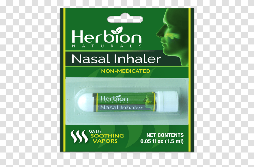 Nasal Inhaler By Herbion Naturals Comes With Soothing, Medication, Pill, Person, Human Transparent Png