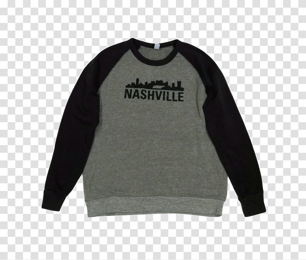 Nashville Skyline Crewneck Fwd Clothing Company, Sleeve, Apparel, Long Sleeve, Sweatshirt Transparent Png