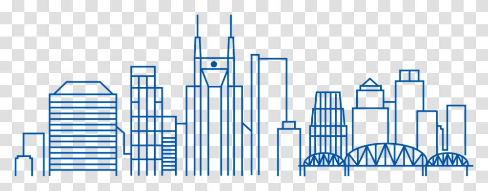 Nashville Skyline Line Art, Urban, Metropolis, City, Building Transparent Png