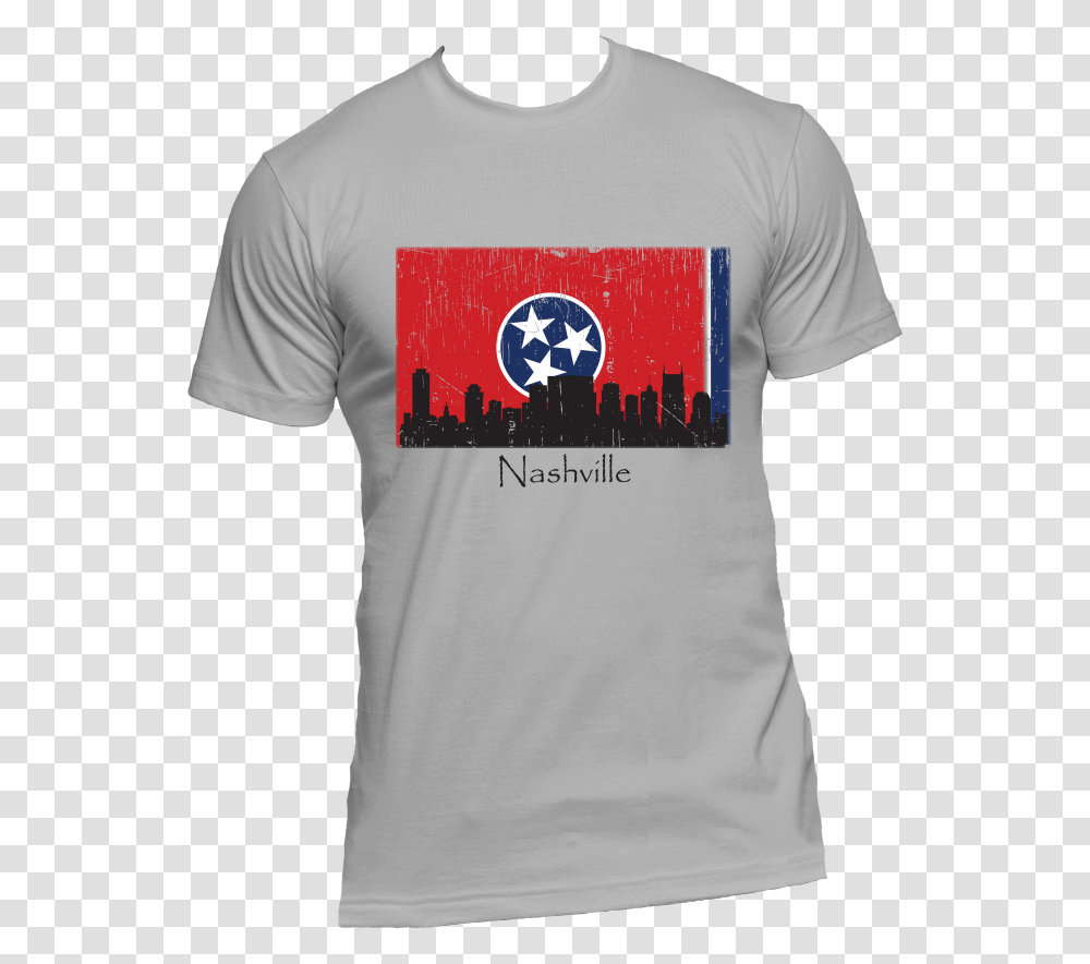 Nashville Skyline Men's Short Sleeve T Shirt Tennessee Texas Shirt, Apparel, T-Shirt Transparent Png