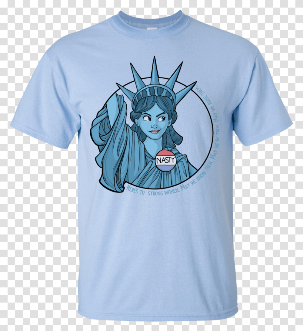 Nasty Lady Liberty T Shirt Hoodies Tank Top T Shirt, Apparel, T-Shirt Transparent Png