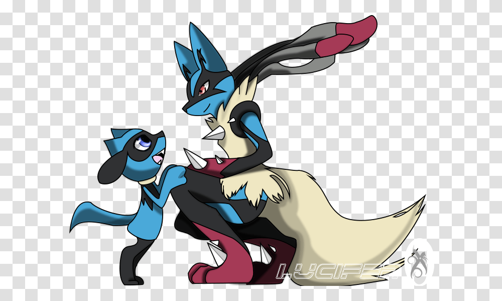 Nate And Mega Lucario Lucario And Nate, Dragon, Statue, Sculpture Transparent Png