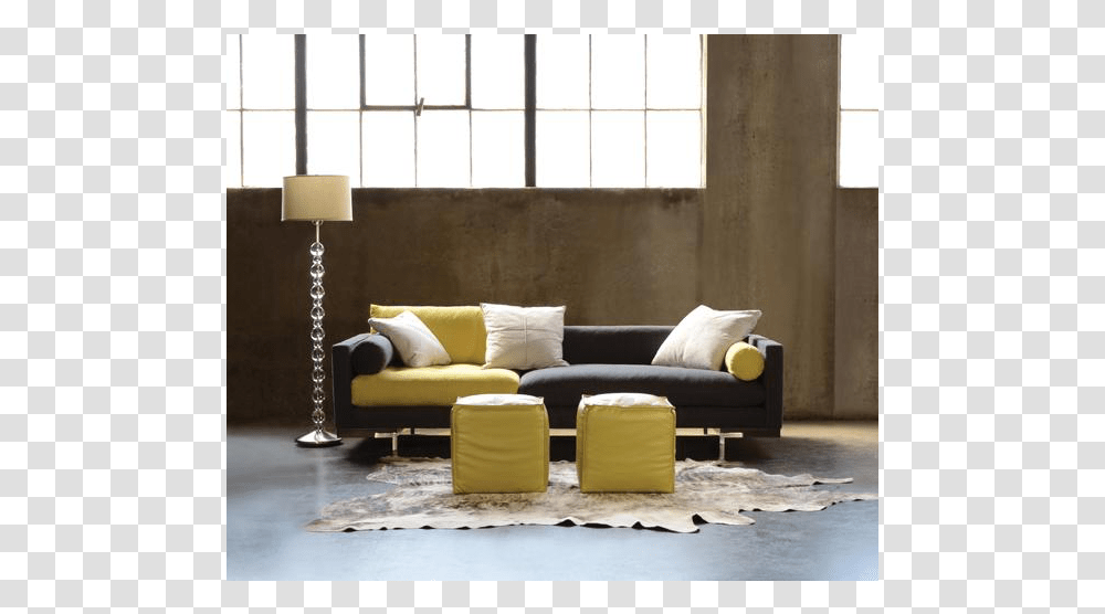 Nathan Anthony Modern Furniture Couch, Table, Rug, Ottoman, Pillow Transparent Png