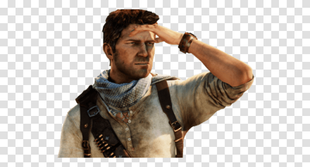 Nathan Drake Uncharted 4, Person, Finger, Face, Leisure Activities Transparent Png