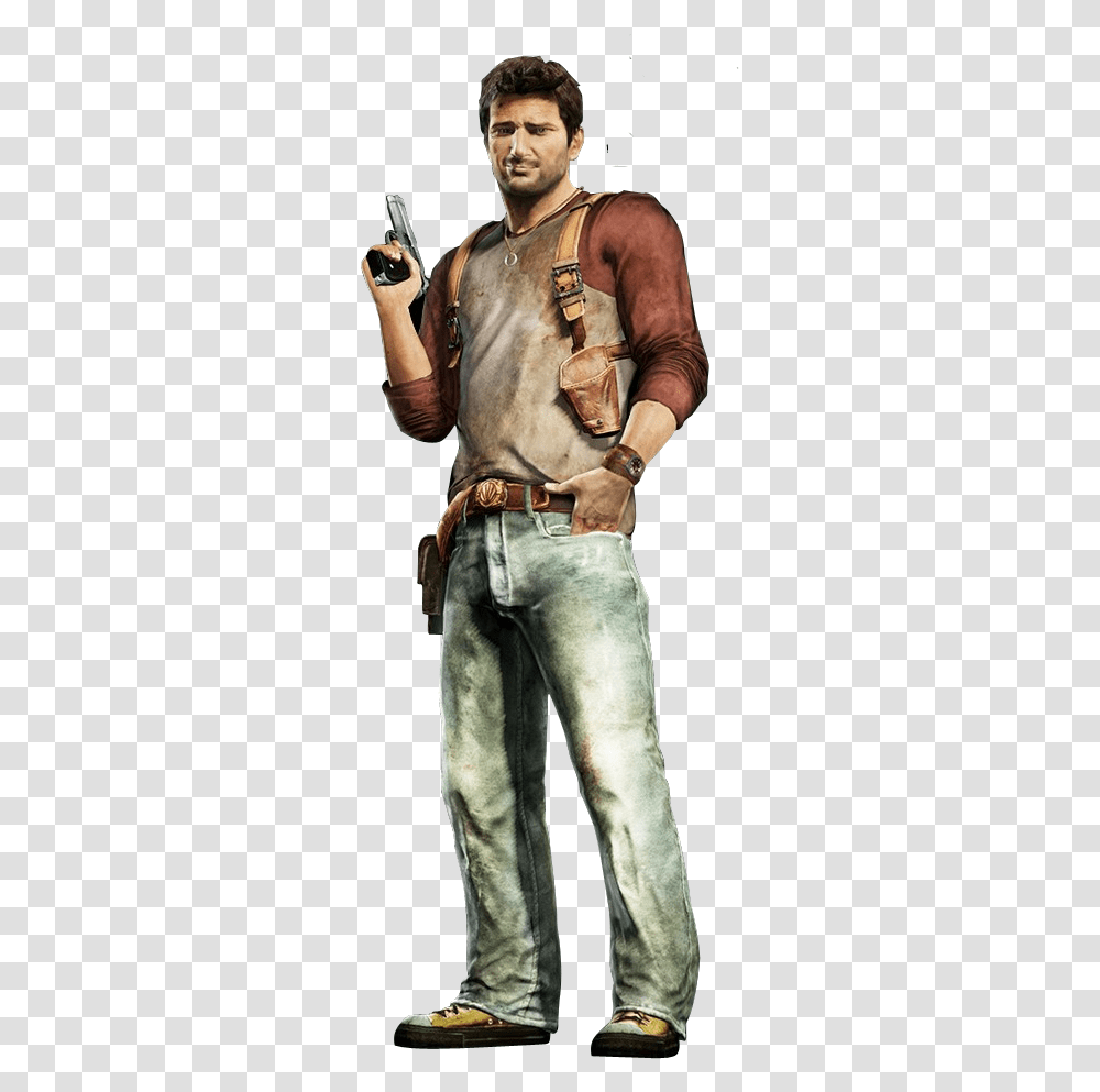 Nathan Drake Uncharted Drake's Fortune, Pants, Person, Jeans Transparent Png