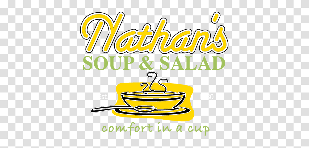 Nathans Soup Salad, Label, Bowl, Meal Transparent Png