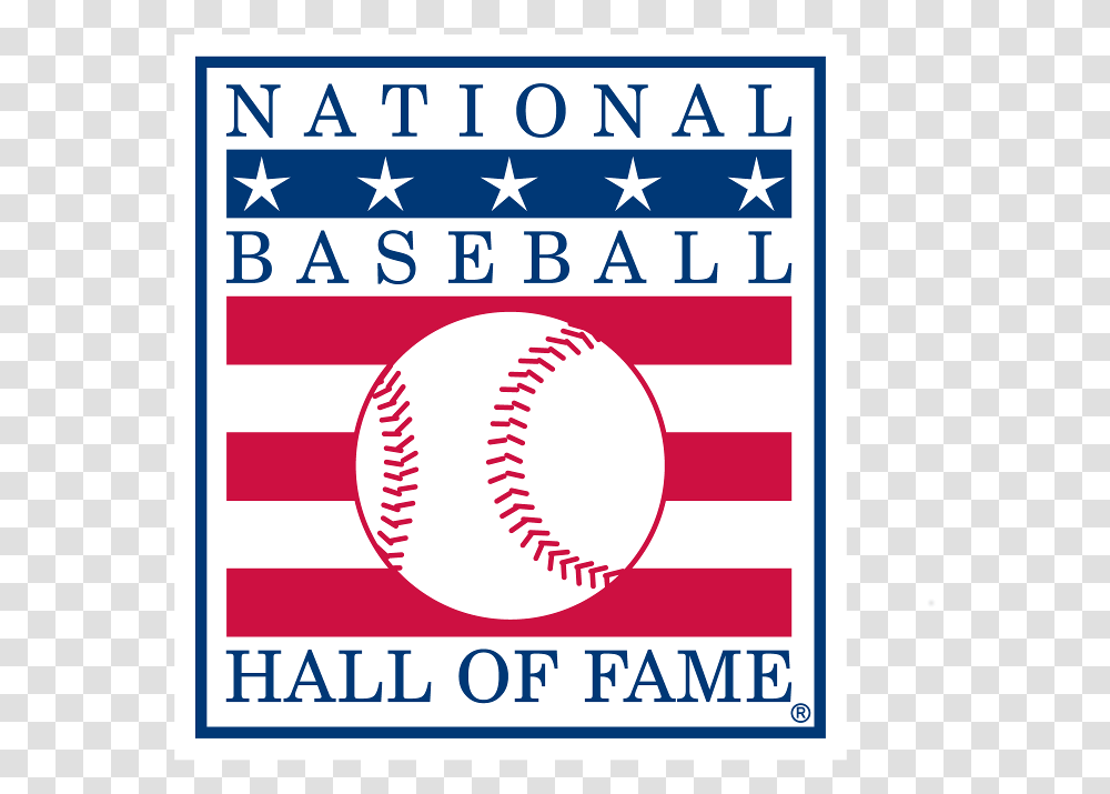 National Baseball Hall Of Fame Logo, Label, Team Sport, Advertisement Transparent Png