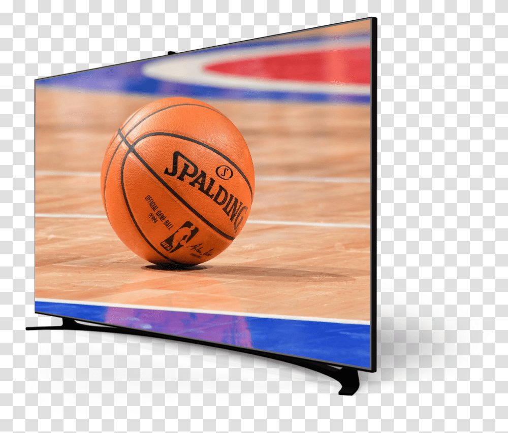 National Basketball Association Sportradar Spalding Basketball, Sphere, Monitor, Screen, Electronics Transparent Png