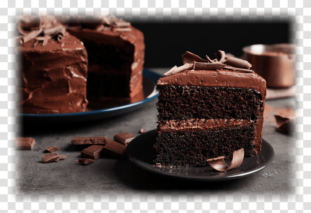National Chocolate Cake Day 2020, Dessert, Food, Ice Cream, Creme Transparent Png