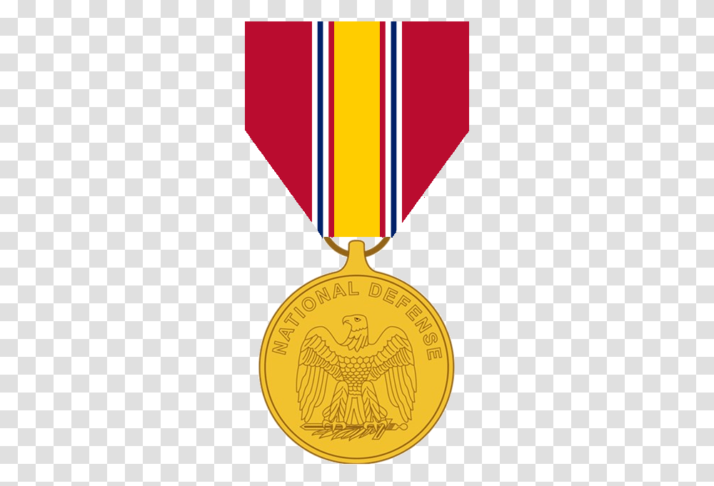 National Defense Service Medal, Gold, Trophy, Gold Medal Transparent Png