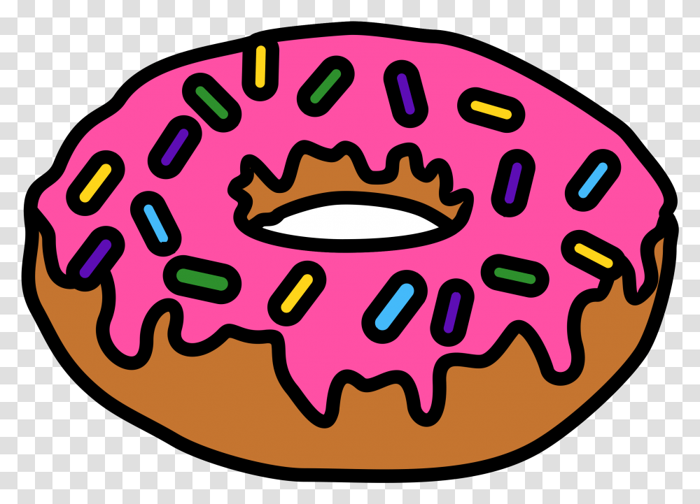 National Doughnut Day Cafe Clip Art Logo Simpsons Donut, Sweets, Food, Pastry, Dessert Transparent Png