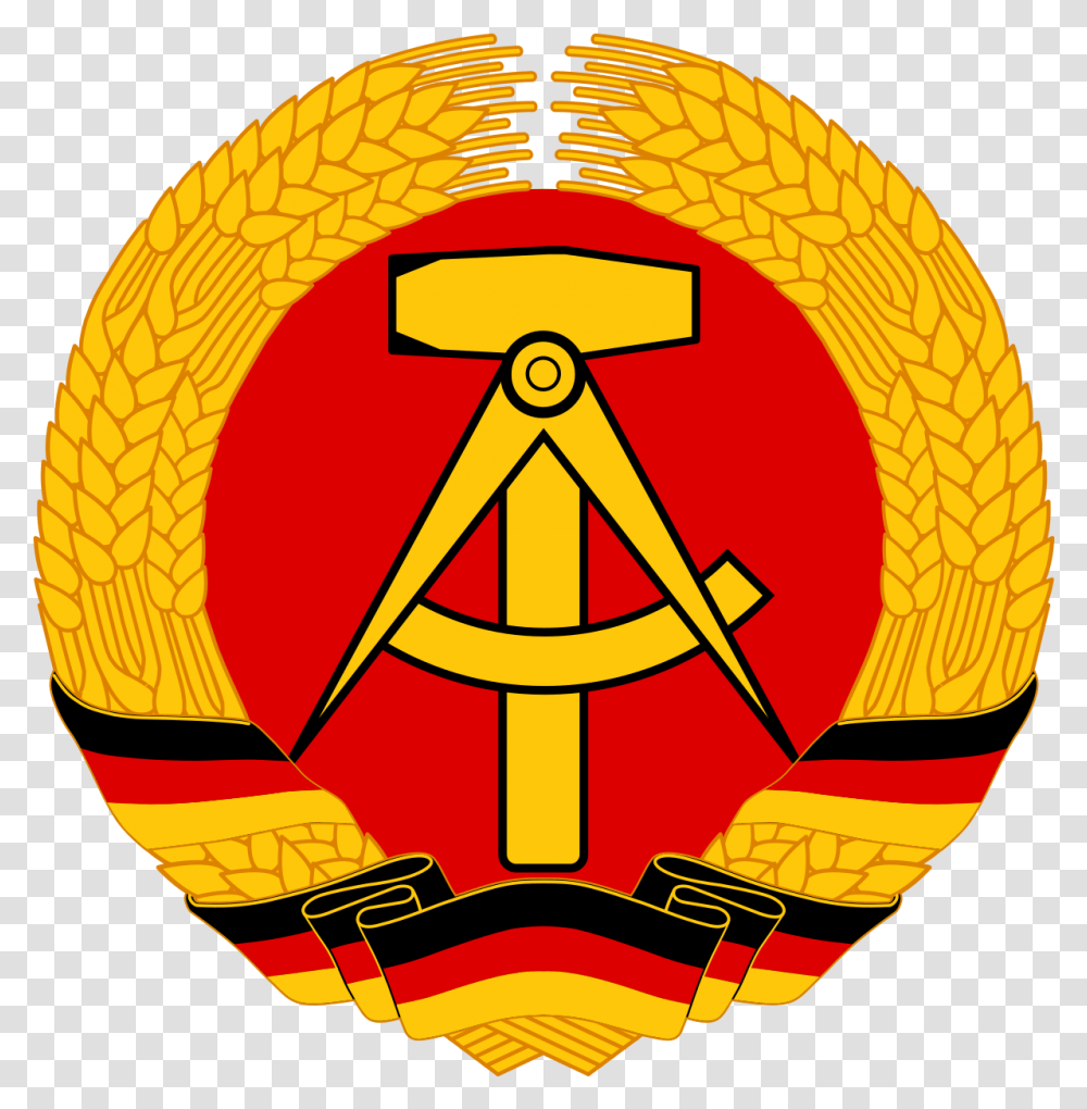 National Emblem Of East Germany East Germany Logo, Symbol, Trademark, Dynamite, Bomb Transparent Png