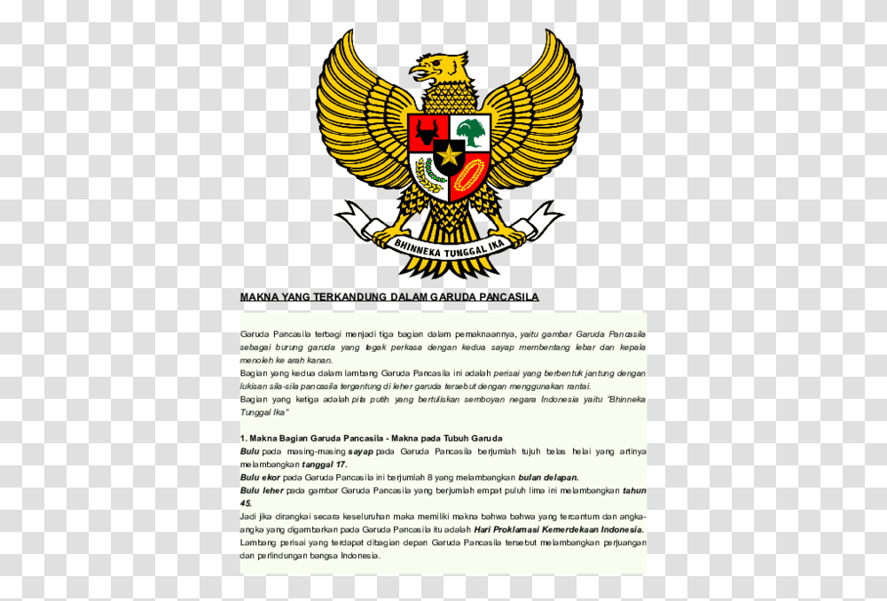 National Emblem Of Indonesia, Poster, Advertisement, Flyer, Paper Transparent Png
