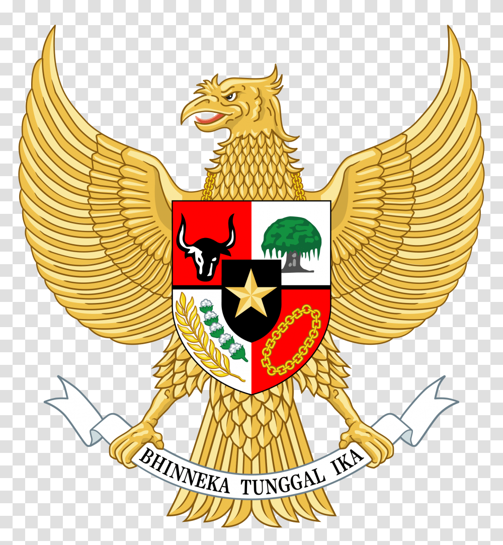 National Emblem Of Indonesia, Logo, Trademark Transparent Png