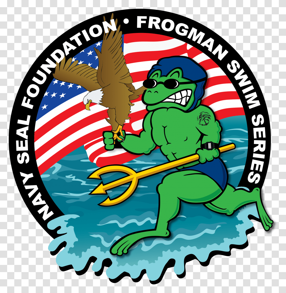National Frogman Swim Series Official Navy Seal Foundation Frogman, Logo, Trademark, Poster Transparent Png