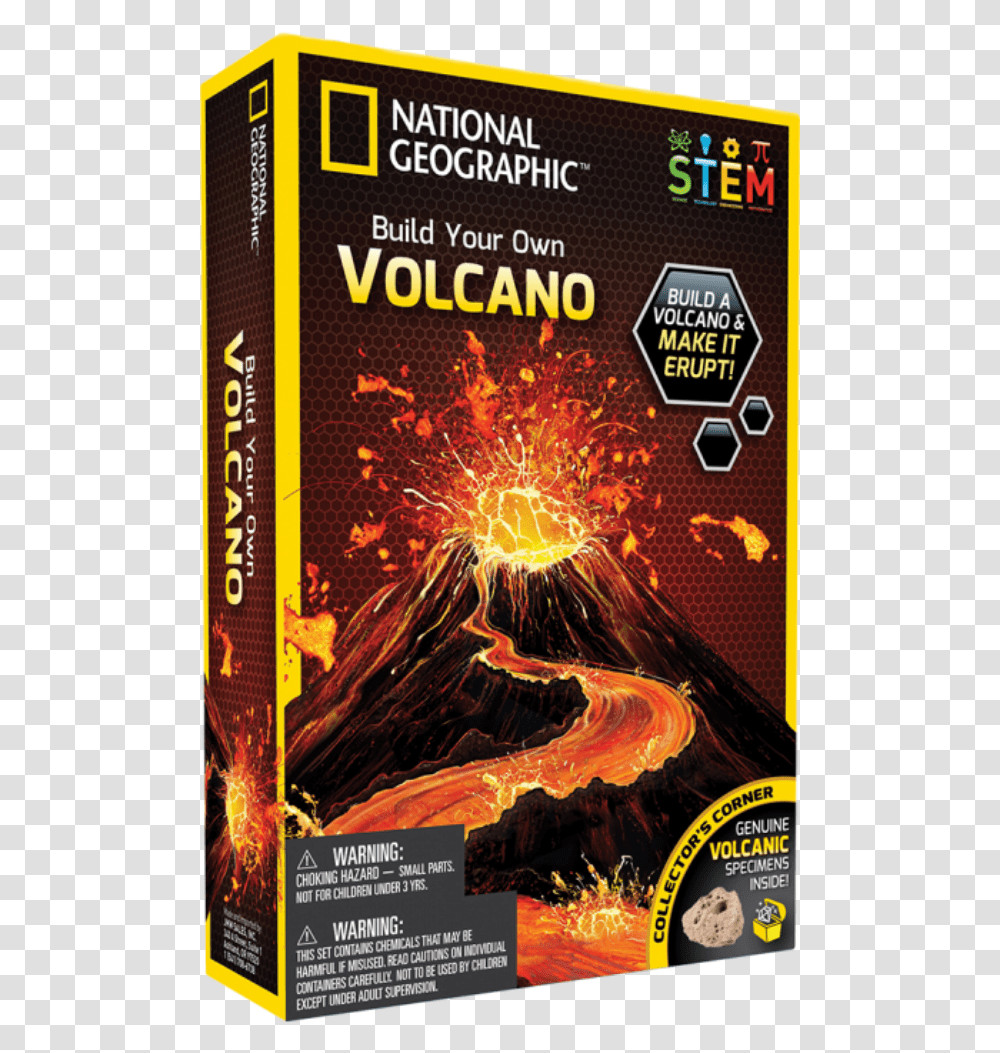National Geographic Build Your Own Volcano Download Nat Geo Volcano Kit, Mountain, Outdoors, Nature, Poster Transparent Png