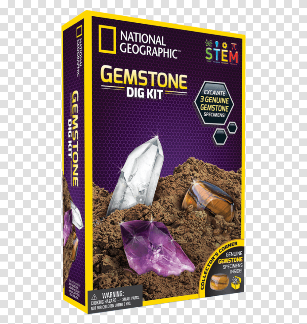 National Geographic Gemstone Dig Kit, Baseball Glove, Crystal, Jewelry Transparent Png